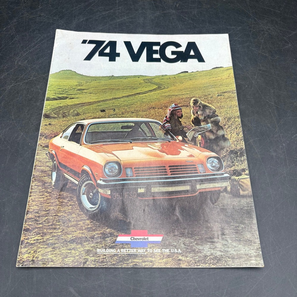 Vintage 1974 Chevrolet Vega Sales Brochure Chevy 70s Car Memorabilia Sept 1973